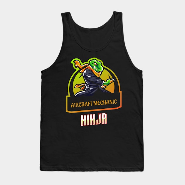 Aircraft Mechanic Ninja Tank Top by ArtDesignDE